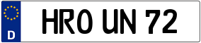 Trailer License Plate